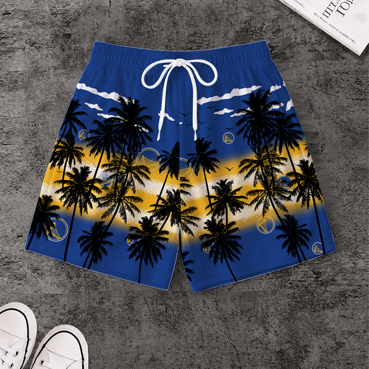 LIMITED EDITION - NEW CUSTOMIZED NBA12 GSW GOLDEN STATE WARRIORS SHORT PANTS