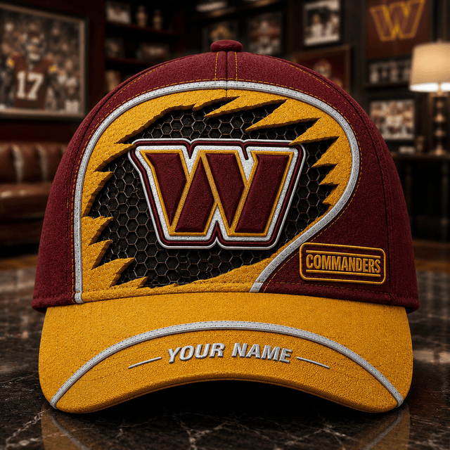 SPECIAL EDITION - NEW CUSTOMIZED NFL12 WTC WASHINGTON COMMANDERS CLASSIC CAP