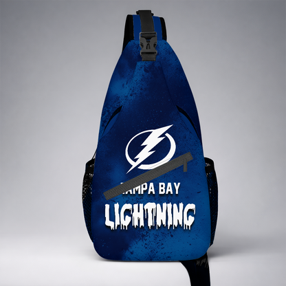 [SUPER SALE] NEW CUSTOMIZED NHL12 TPL TAMPA BAY LIGHTNING SLING BAG