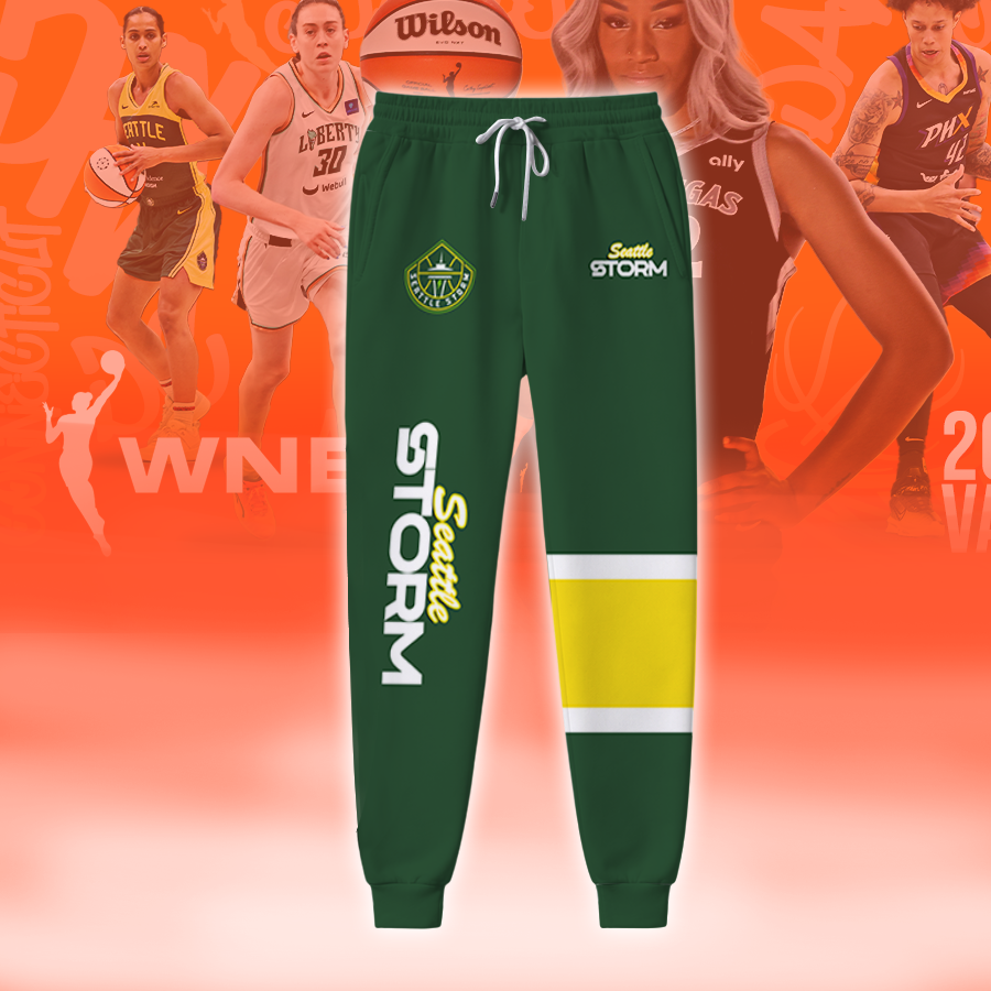 [FAN FAVORITE] NEW CUSTOMIZED WNBA12 STS SEATTLE STORM SWEATPANTS