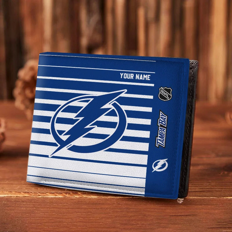 VIRAL EDITION - NEW CUSTOMIZED NHL12 TPL TAMPA BAY LIGHTNING LEATHER WALLET