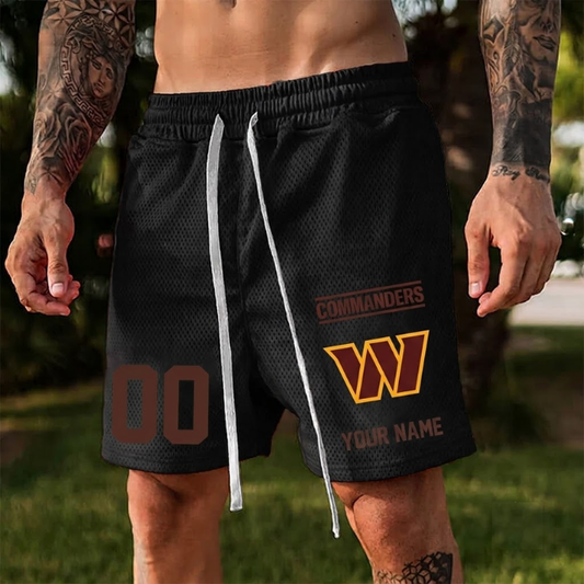 ELITE EDITION - NEW CUSTOMIZED NFL12 WTC WASHINGTON COMMANDERS SHORT PANTS
