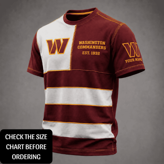 EXCLUSIVE EDITION - NEW CUSTOMIZED NFL12 WTC WASHINGTON COMMANDERS T-SHIRT, POLO SHIRT, ZIP POLO SHIRT, HOODIE, ZIP HOODIE & SWEATSHIRT