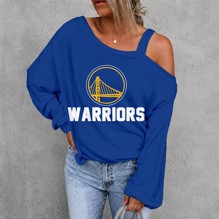 [HOT DEAL] NEW CUSTOMIZED NBA12 GSW GOLDEN STATE WARRIORS DROP SHOULDER SWEATSHIRT