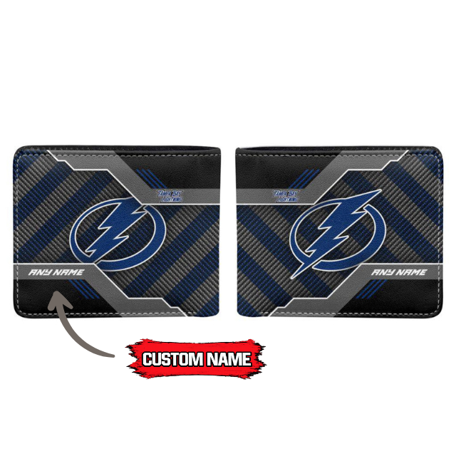 VIRAL EDITION - NEW CUSTOMIZED NHL12 TPL TAMPA BAY LIGHTNING LEATHER WALLET