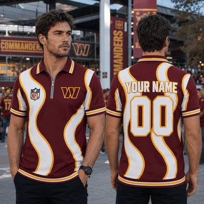 EXCLUSIVE EDITION - NEW CUSTOMIZED NFL12 WTC WASHINGTON COMMANDERS POLO SHIRT, ZIP POLO SHIRT, T-SHIRT, HOODIE, ZIP HOODIE & SWEATSHIRT