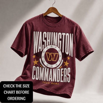 ELITE EDITION - NEW CUSTOMIZED NFL12 WTC WASHINGTON COMMANDERS T-SHIRT, POLO SHIRT, ZIP POLO SHIRT, HOODIE, ZIP HOODIE & SWEATSHIRT