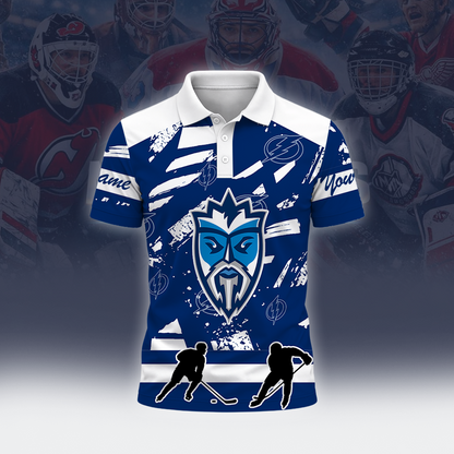[SUPER SALE] NEW CUSTOMIZED NHL12 TPL TAMPA BAY LIGHTNING POLO SHIRT