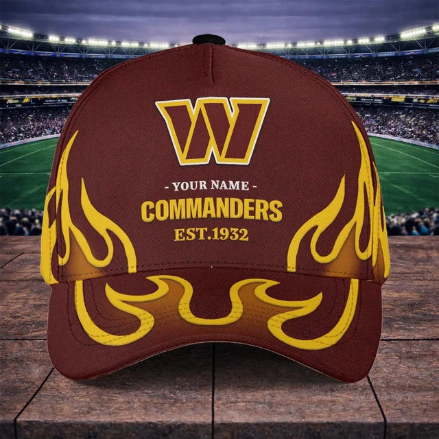 EXCLUSIVE EDITION - NEW CUSTOMIZED NFL12 WTC WASHINGTON COMMANDERS CLASSIC CAP
