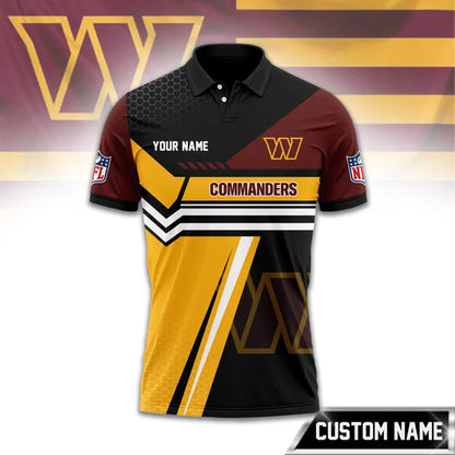 SPECIAL EDITION - NEW CUSTOMIZED NFL12 WTC WASHINGTON COMMANDERS POLO SHIRT, ZIP POLO SHIRT & T-SHIRTS