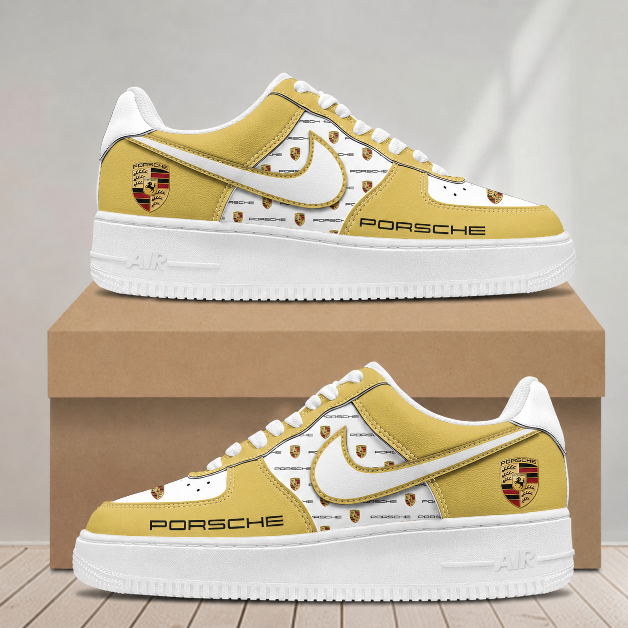 LIMITED RUN - NEW CUSTOMIZED F112 AG PORSCHE AF1 SNEAKERS