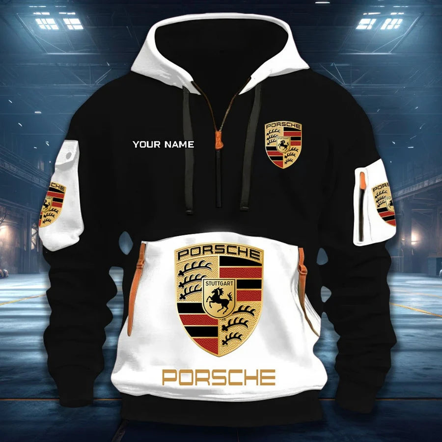 LIMITED RUN - NEW CUSTOMIZED F112 AG PORSCHE QUARTER ZIP HOODIE