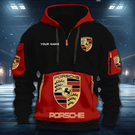 LIMITED RUN - NEW CUSTOMIZED F112 AG PORSCHE QUARTER ZIP HOODIE