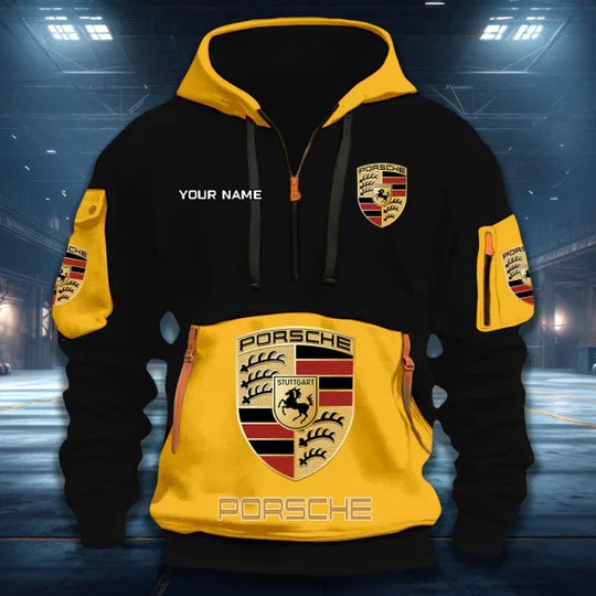 LIMITED RUN - NEW CUSTOMIZED F112 AG PORSCHE QUARTER ZIP HOODIE