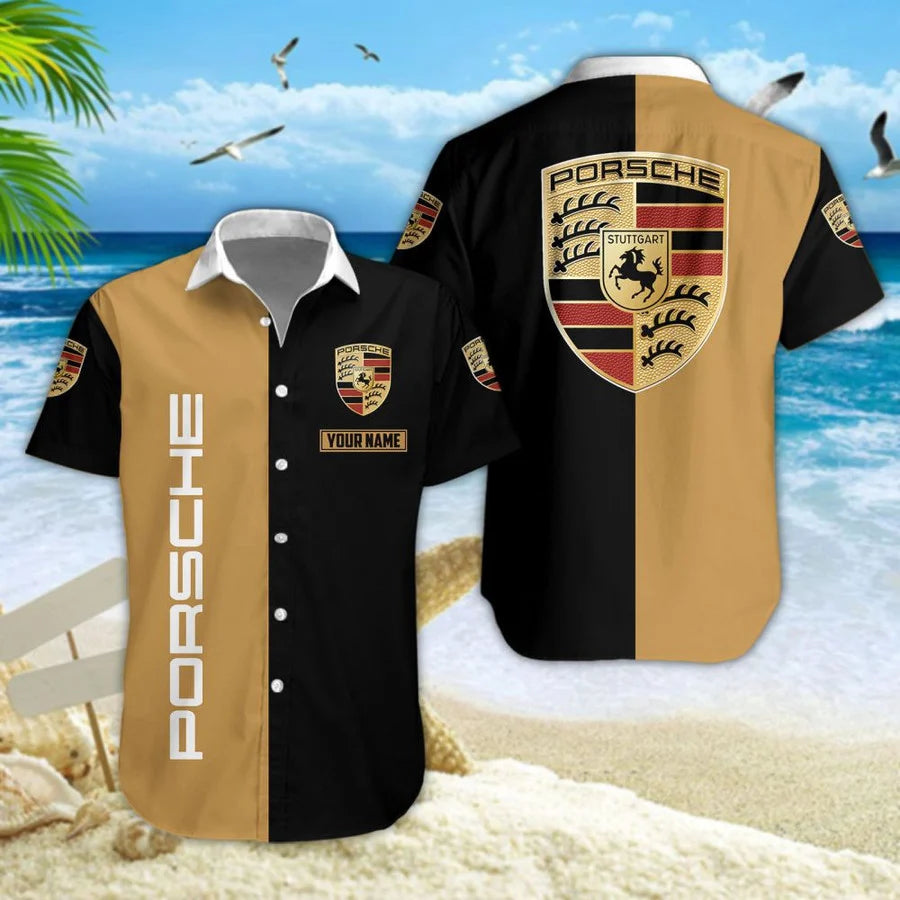 [FAN MUST-HAVE] NEW CUSTOMIZED F112 POR PORSCHE UNISEX HAWAIIAN SHIRT & SHORTS SET