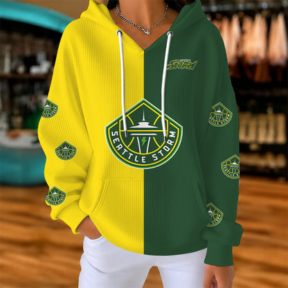 [FAN FAVORITE] NEW CUSTOMIZED WNBA12 STS SEATTLE STORM RIBBED HOODIE & SWEATSHIRT