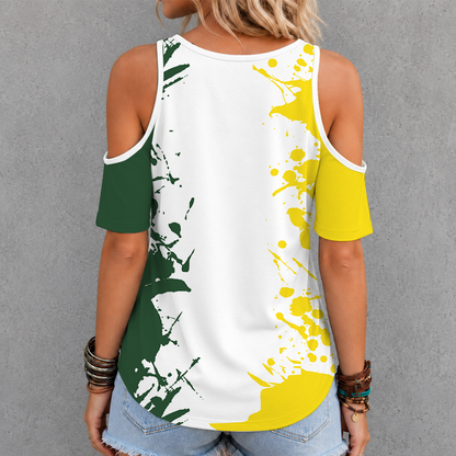 [FAN FAVORITE] NEW CUSTOMIZED WNBA12 STS SEATTLE STORM CRISS CROSS V-NECK TOP