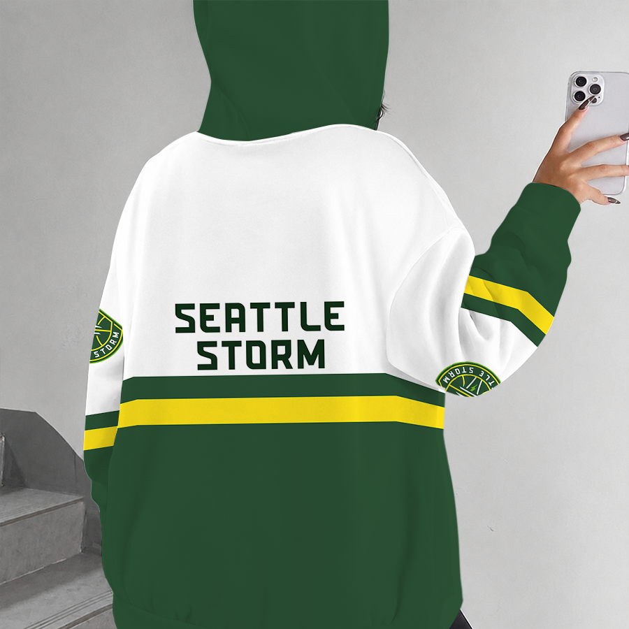 [FAN FAVORITE] NEW CUSTOMIZED WNBA12 STS SEATTLE STORM ZIP HOODIE