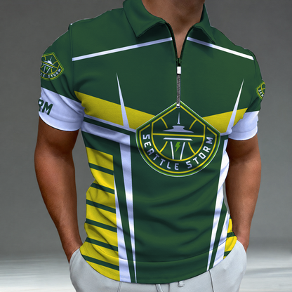 [FAN FAVORITE] NEW CUSTOMIZED WNBA12 STS SEATTLE STORM POLO SHIRT