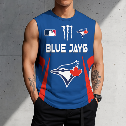 LIMITED EDITION - NEW CUSTOMIZED MLB12 TBJ TORONTO BLUE JAYS MEN'S GYM SHIRT
