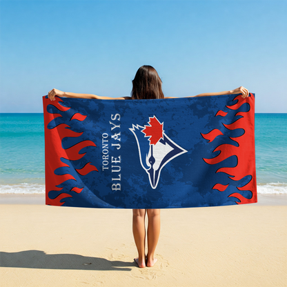 LIMITED EDITION - NEW CUSTOMIZED MLB12 TBJ TORONTO BLUE JAYS BEACH TOWEL FOR FAN