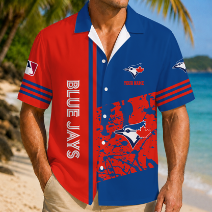 LIMITED EDITION - NEW CUSTOMIZED MLB12 TBJ TORONTO BLUE JAYS UNISEX HAWAIIAN SHIRT