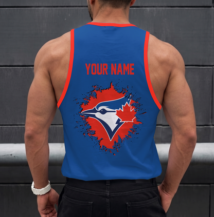 VIRAL EDITION - NEW CUSTOMIZED MLB12 TORONTO BLUE JAYS UNISEX TANK TOP