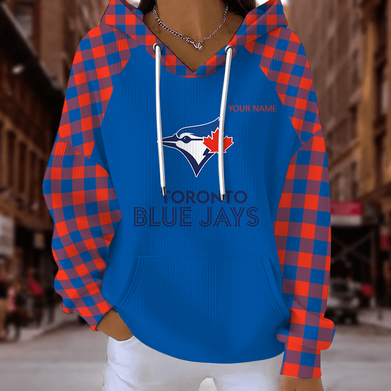 [FLASH SALE] NEW CUSTOMIZED MLB12 TBJ TORONTO BLUE JAYS RIBBED HOODIE & SWEATSHIRT