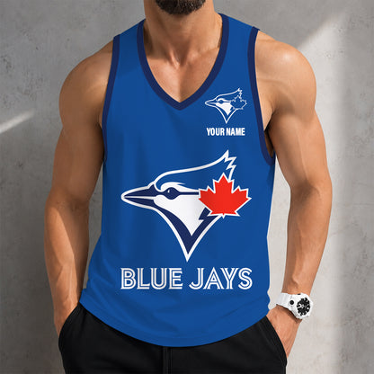 SPECIAL EDITION - NEW CUSTOMIZED MLB12 TORONTO BLUE JAYS UNISEX TANK TOP