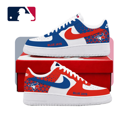 VIRAL EDITION - NEW CUSTOMIZED MLB12 TBJ TORONTO BLUE JAYS AF1 SHOES