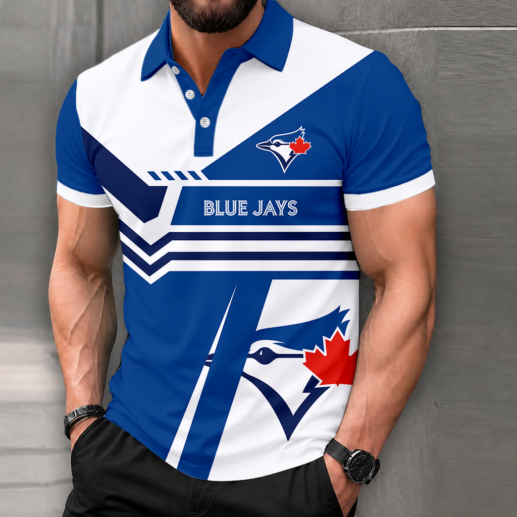 LIMITED EDITION - NEW CUSTOMIZED MLB12 TBJ TORONTO BLUE JAYS POLO SHIRT, ZIP POLO SHIRT & T-SHIRTS