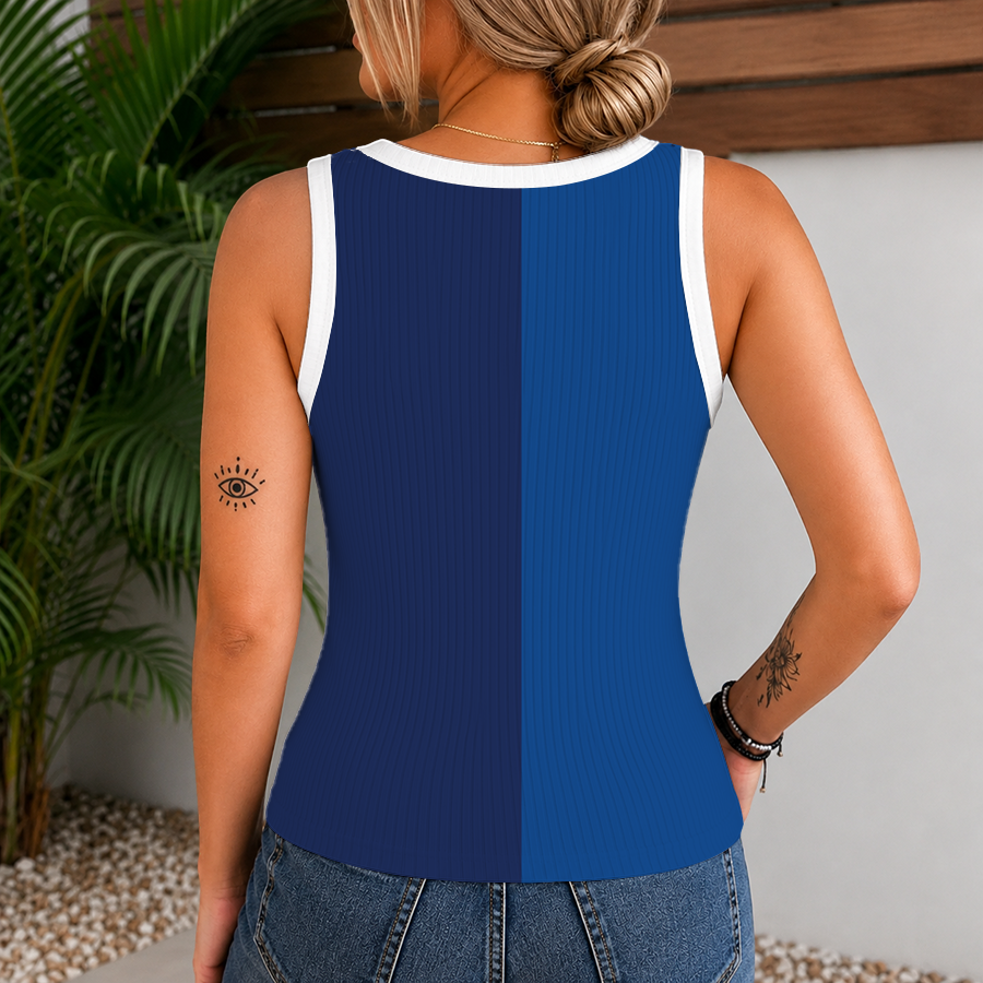 [FLASH SALE] NEW CUSTOMIZED MLB12 TBJ TORONTO BLUE JAYS WOMEN'S V-NECK TANK TOP
