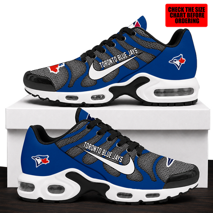 [FLASH SALE] NEW CUSTOMIZED MLB12 TBJ TORONTO BLUE JAYS AIR MAX PLUS SNEAKERS
