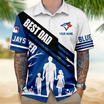 LIMITED EDITION - NEW CUSTOMIZED MLB12 TBJ TORONTO BLUE JAYS UNISEX HAWAIIAN SHIRT