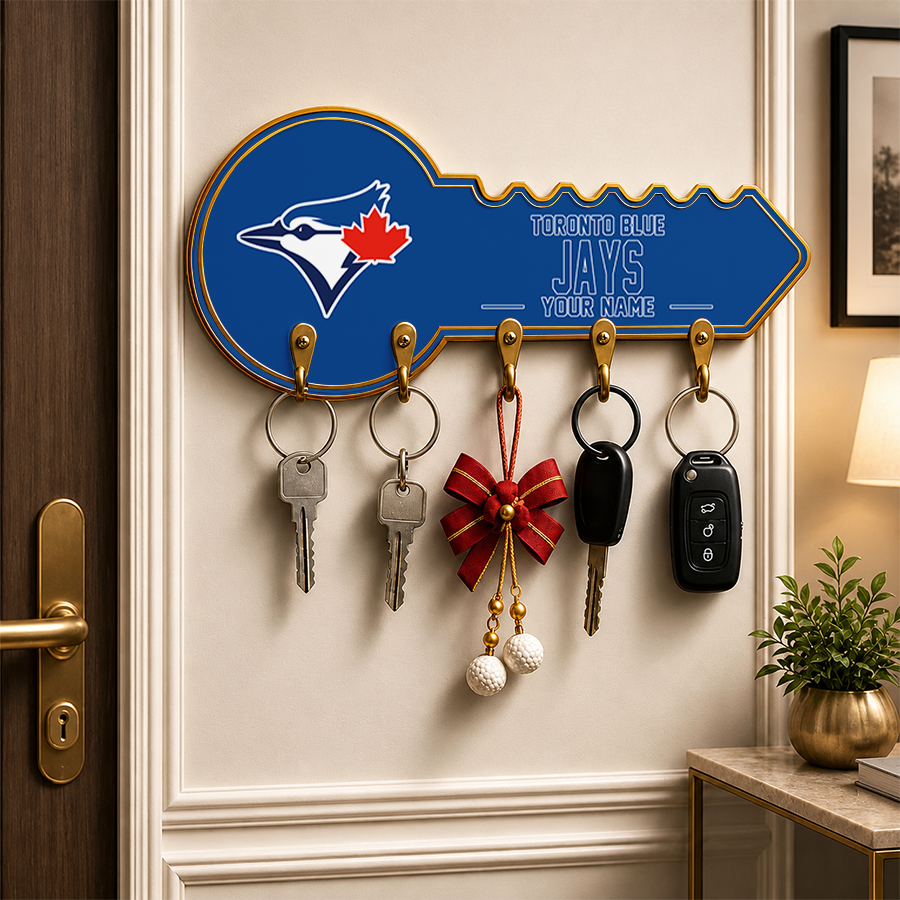 [FLASH SALE] NEW CUSTOMIZED MLB12 TBJ TORONTO BLUE JAYS WALL KEY HOLDER FOR HOME