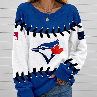 [FLASH SALE] NEW CUSTOMIZED MLB12 TBJ TORONTO BLUE JAYS UNISEX SWEATSHIRT