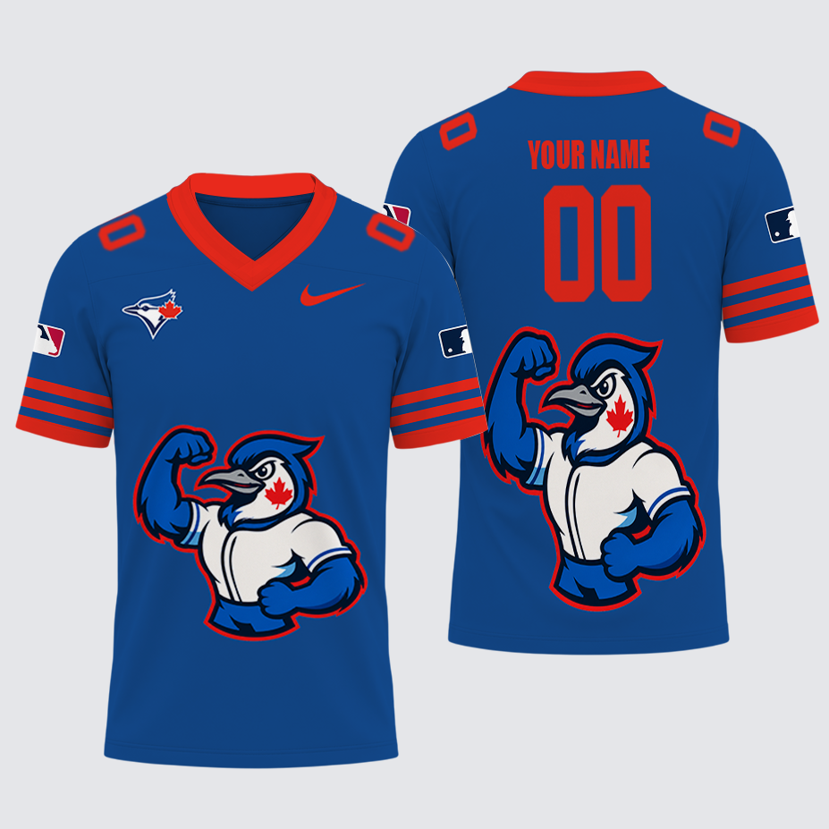 [FLASH SALE] NEW CUSTOMIZED MLB12 TBJ TORONTO BLUE JAYS FOOTBALL JERSEY