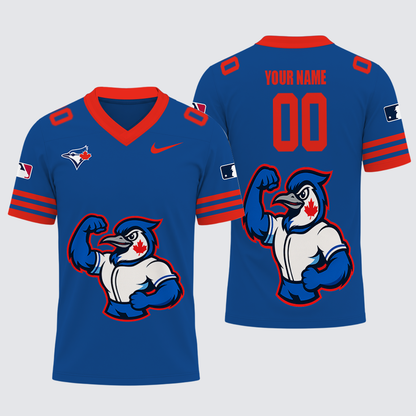 [FLASH SALE] NEW CUSTOMIZED MLB12 TBJ TORONTO BLUE JAYS FOOTBALL JERSEY