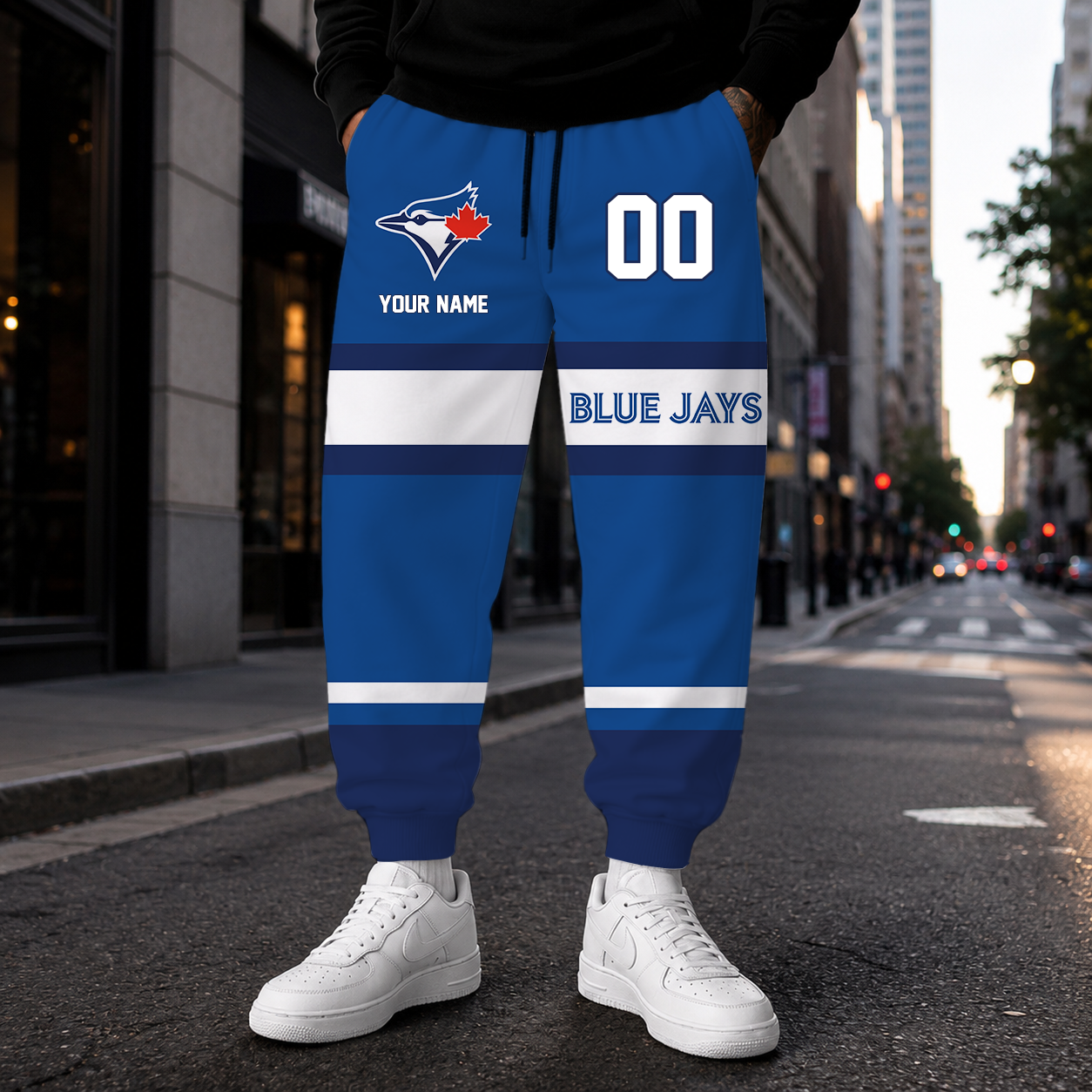 VIRAL EDITION - NEW CUSTOMIZED MLB12 TBJ TORONTO BLUE JAYS SWEATPANTS