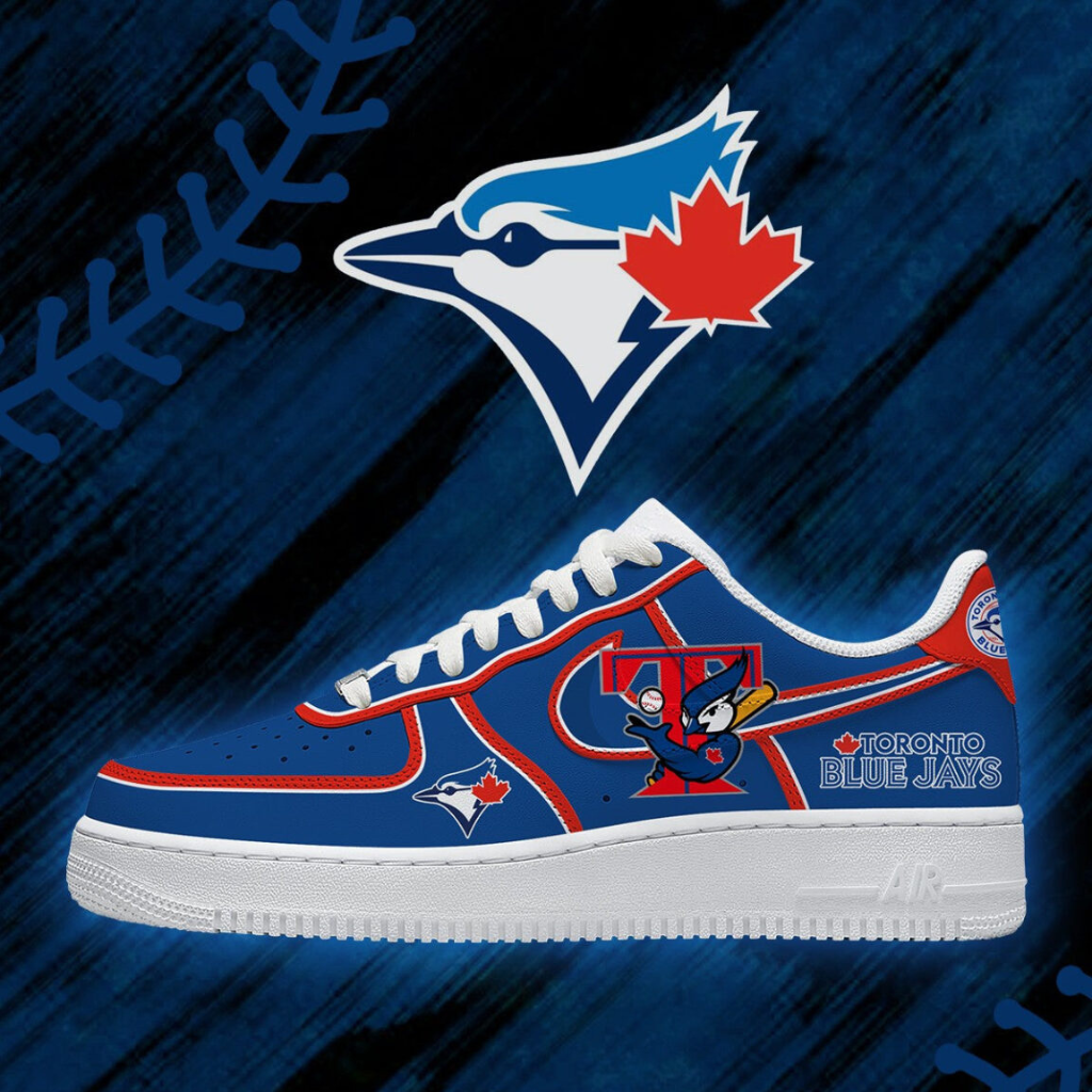 LIMITED EDITION - NEW CUSTOMIZED MLB12 TBJ TORONTO BLUE JAYS AF1 SHOES