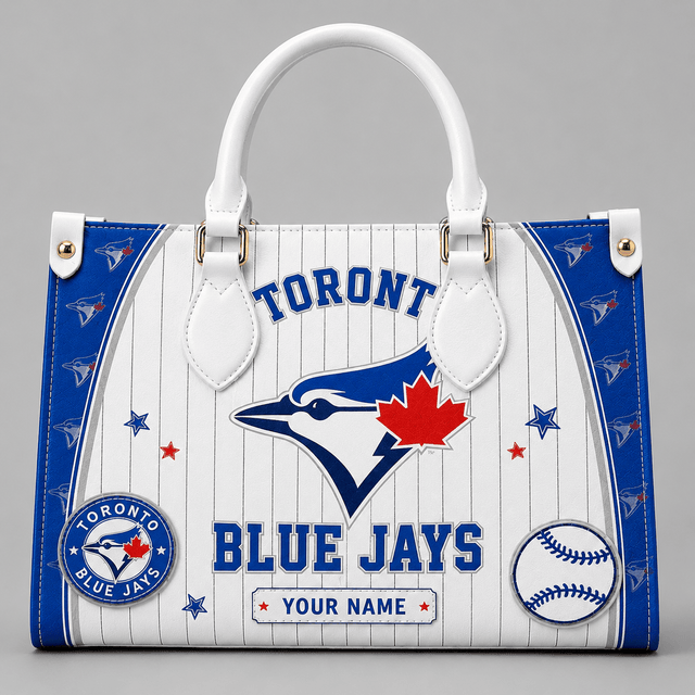 [FLASH SALE] NEW CUSTOMIZED MLB12 TBJ TORONTO BLUE JAYS LEATHER HANDBAG