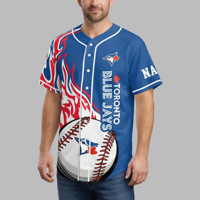 [FLASH SALE] NEW CUSTOMIZED MLB12 TBJ TORONTO BLUE JAYS BASEBALL JERSEY