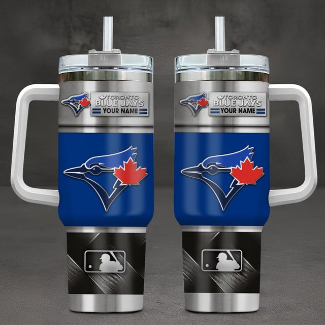 LIMITED EDITION - NEW CUSTOMIZED MLB12 TBJ TORONTO BLUE JAYS TUMBLER CUP