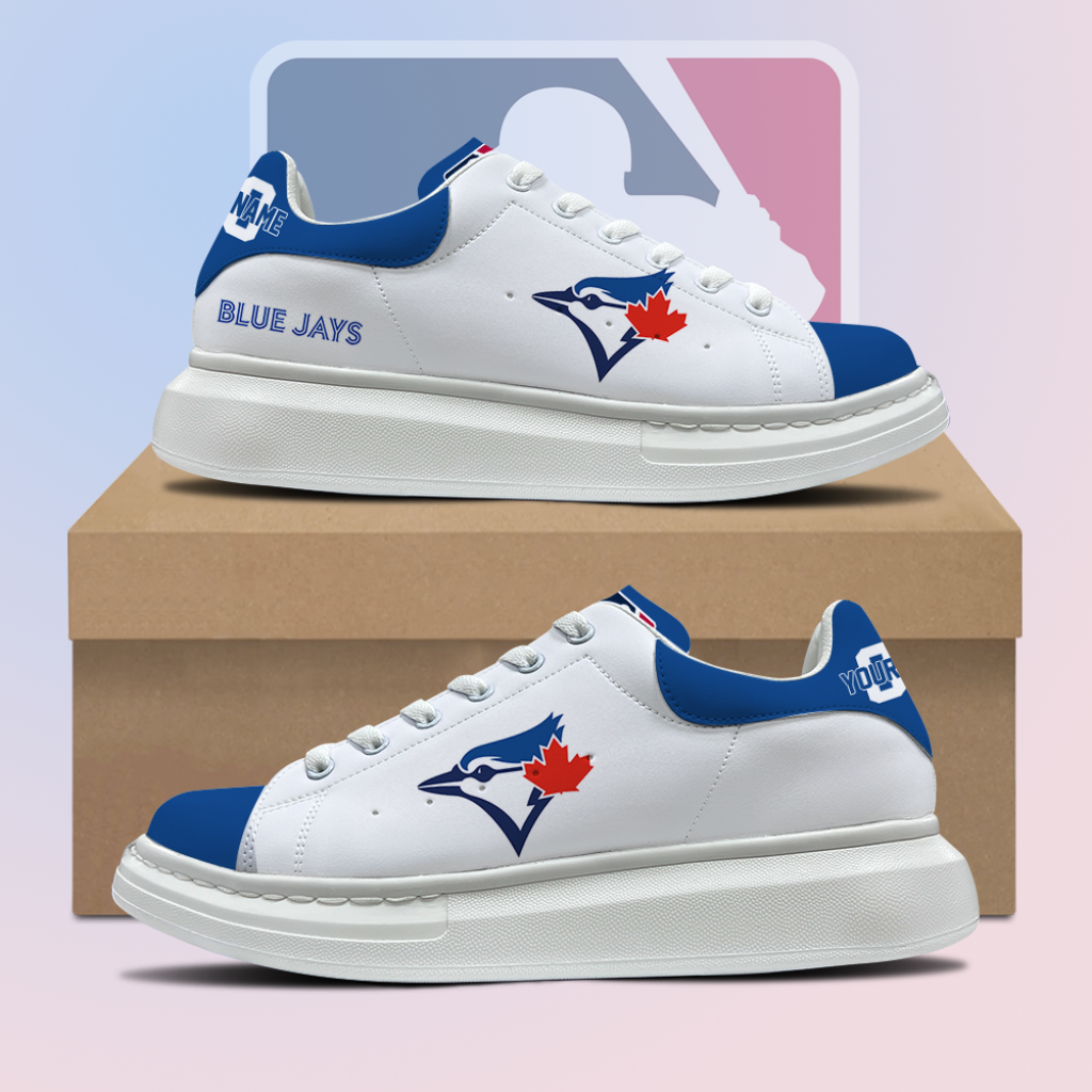 [FLASH SALE] NEW CUSTOMIZED MLB12 TBJ TORONTO BLUE JAYS MCQUEEN SHOES