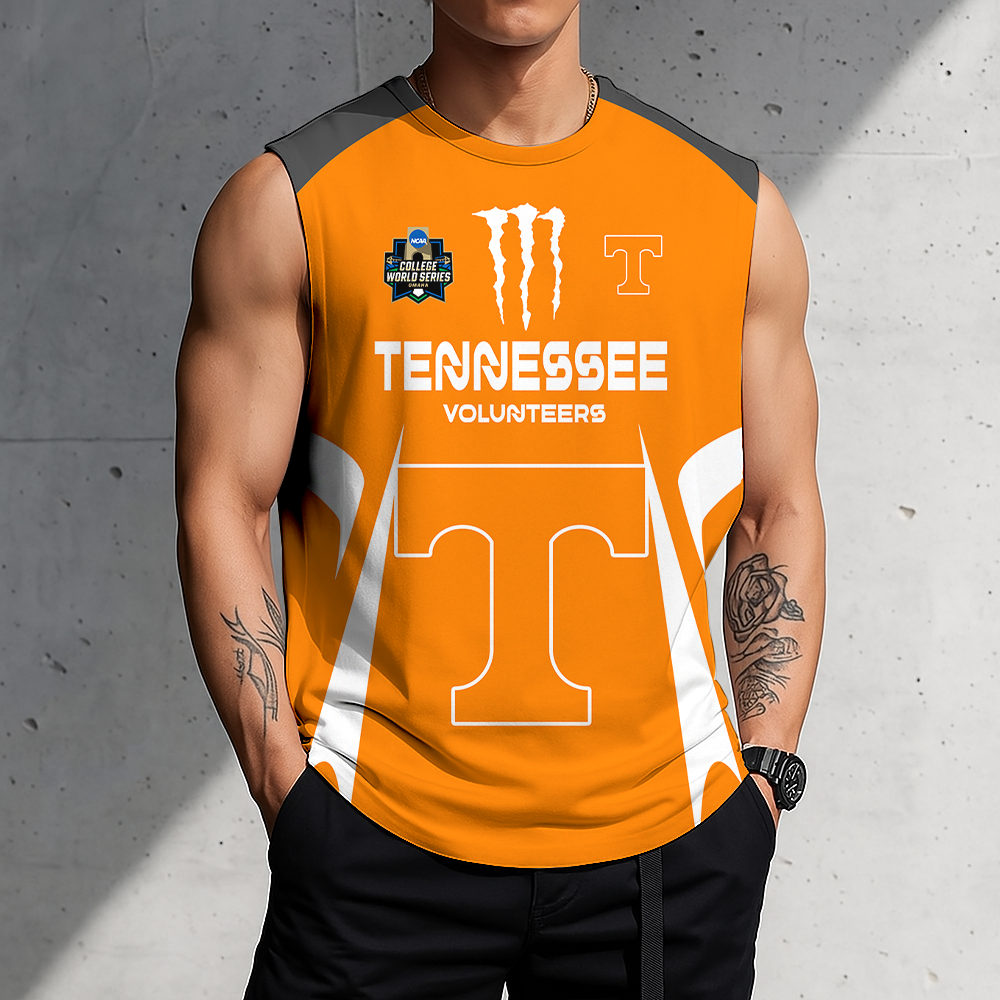 LIMITED DROP - NEW CUSTOMIZED | NCAA CWS12 TNV TN VOLUNTEERS MEN'S GYM SHIRT