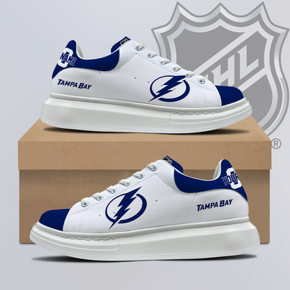 [SUPER SALE] NEW CUSTOMIZED NHL12 TPL TAMPA BAY LIGHTNING MCQUEEN SHOES