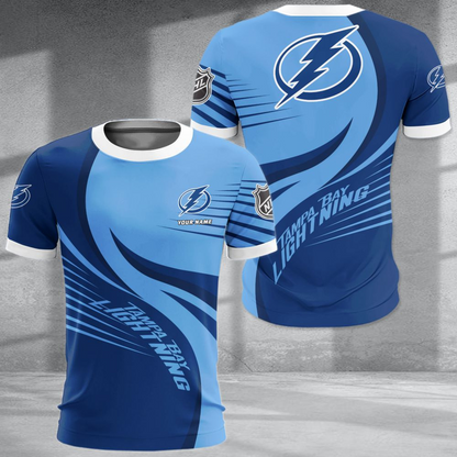 LIMITED EDITION - NEW CUSTOMIZED NHL12 TPL TAMPA BAY LIGHTNING POLO SHIRT & T-SHIRTS