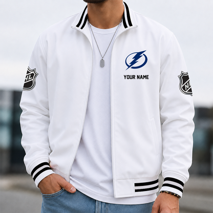 [SUPER SALE] NEW CUSTOMIZED NHL12 TPL TAMPA BAY LIGHTNING MULTICOLOR MEN'S CASUAL JACKET