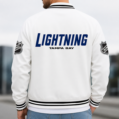 [SUPER SALE] NEW CUSTOMIZED NHL12 TPL TAMPA BAY LIGHTNING MULTICOLOR MEN'S CASUAL JACKET