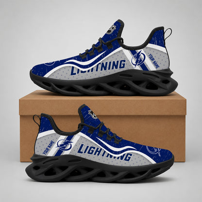VIRAL EDITION - NEW CUSTOMIZED NHL12 TPL TAMPA BAY LIGHTNING CLUNKY SNEAKERS